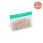 TETOU Stand Up Reusable Silicone Bag, Leakproof Ziplock Food Storage Bags PEVA Freezer Bags for Sandwich Snack Vegetable Meat Cheese Lunch Marinate Food Travel