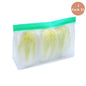 TETOU Stand Up Reusable Silicone Bag, Leakproof Ziplock Food Storage Bags PEVA Freezer Bags for Sandwich Snack Vegetable Meat Cheese Lunch Marinate Food Travel