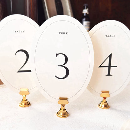 TETOU Table Numbers 1-30, 5 x 7" Wedding Oval Table Numbers for Wedding Valentines Party Reception Banquet Events Decoration