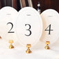TETOU Table Numbers 1-30, 5 x 7" Wedding Oval Table Numbers for Wedding Valentines Party Reception Banquet Events Decoration