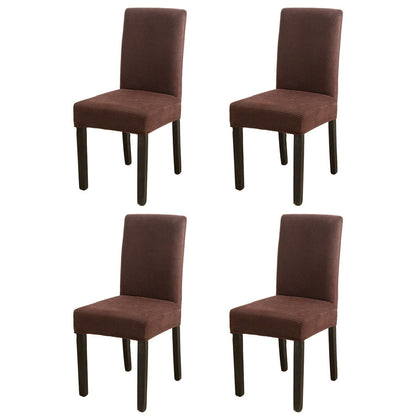 TETOU Waterproof Dining Room Chair Covers Stretch Jacquard Parson Chair Slipcover Chair Protector Restaurant Banquet Supplies