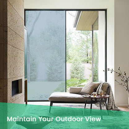 TETOU 17.5 x 78.7 Inch Sun Blocking Window Film Heat Reflective One Way Mirror Film Indoor Window Room Privacy Film Silver