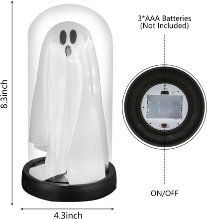 TETOU Halloween Indoor Decor,Cute Ghost with Light for Home Mantel Tabletop Halloween Indoor Party Decorations