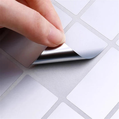 TETOU 96pcs Waterproof Food Labels for Containers Handwrite Removable Multi-Use Labels Jars Label