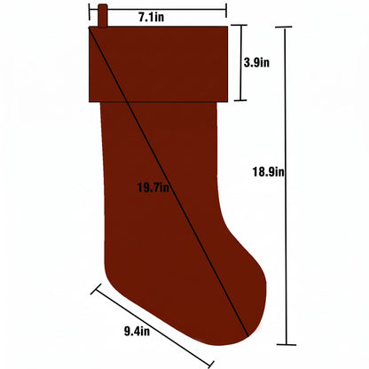 TETOU 18.9" Velvet Christmas Stockings, Extra Thick Large Bow Velvet Christmas Stockings for Fireplace Family Holiday Christmas Gifts Party Decorations(Green)
