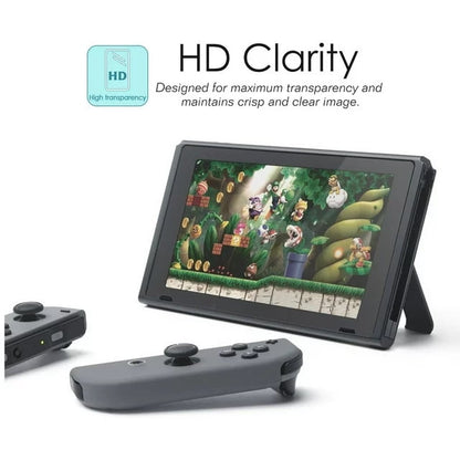 TETOU 2-Pack Screen Protector Tempered Glass Film for Nintendo Switch 6.2in, Transparent HD Clear Anti-Scratch Screen Protector Compatible with Nintendo Switch