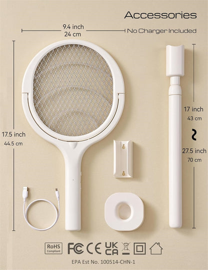 Tetou Telescopic Rechargeable Fly Swatter