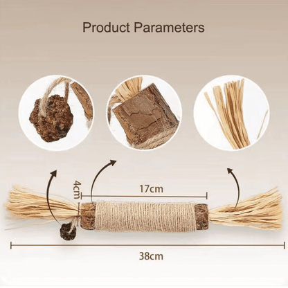 TETOU Chew Sticks for Cats, Extra Large Catnip Chew Toy Sticks, Lafite Grass Kittens Cat Teeth Cleaning Toy for Aggressive Chewers Dental Care