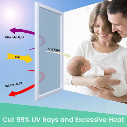 TETOU 17.5 x 78.7 Inch Sun Blocking Window Film Heat Reflective One Way Mirror Film Indoor Window Room Privacy Film Silver
