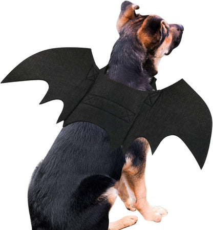 TETOU Dog Bat Costume, Hallowe'en Pet Costume Bat Fairy Wings Cosplay Dog Cat Costume for Hallowe'en Party