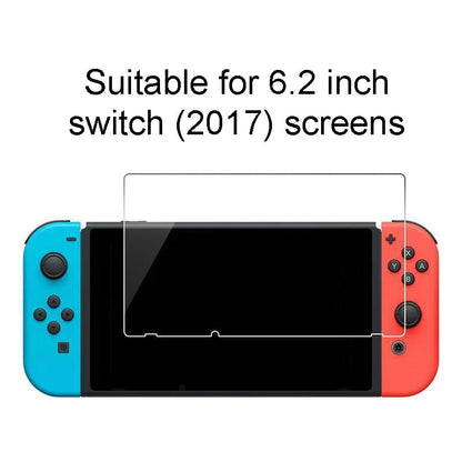 TETOU 2-Pack Screen Protector Tempered Glass Film for Nintendo Switch 6.2in, Transparent HD Clear Anti-Scratch Screen Protector Compatible with Nintendo Switch