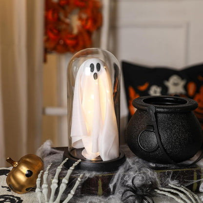 TETOU Halloween Indoor Decor,Cute Ghost with Light for Home Mantel Tabletop Halloween Indoor Party Decorations