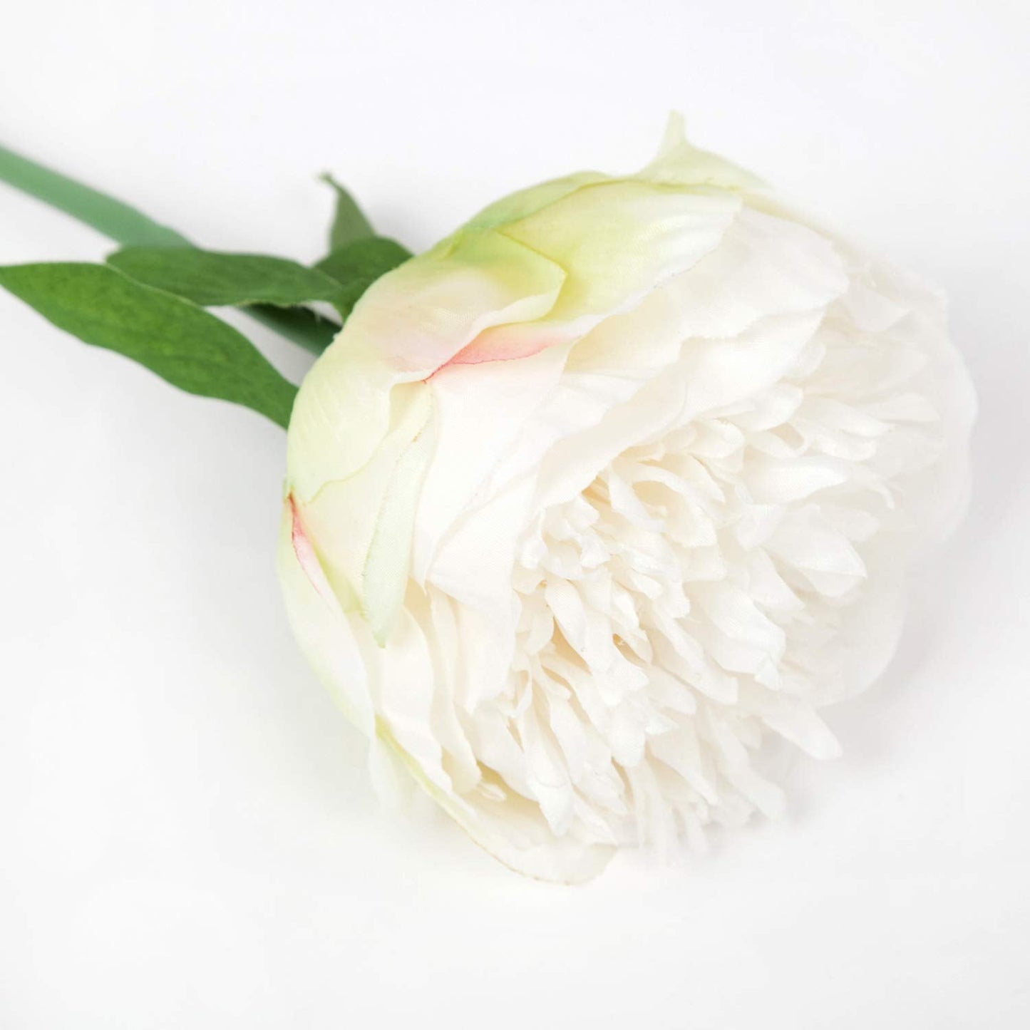 TETOU 2pack 10Heads Artificial Peony Silk Flower Fake Peony Bouquet for Wedding Party Decor - Cream White