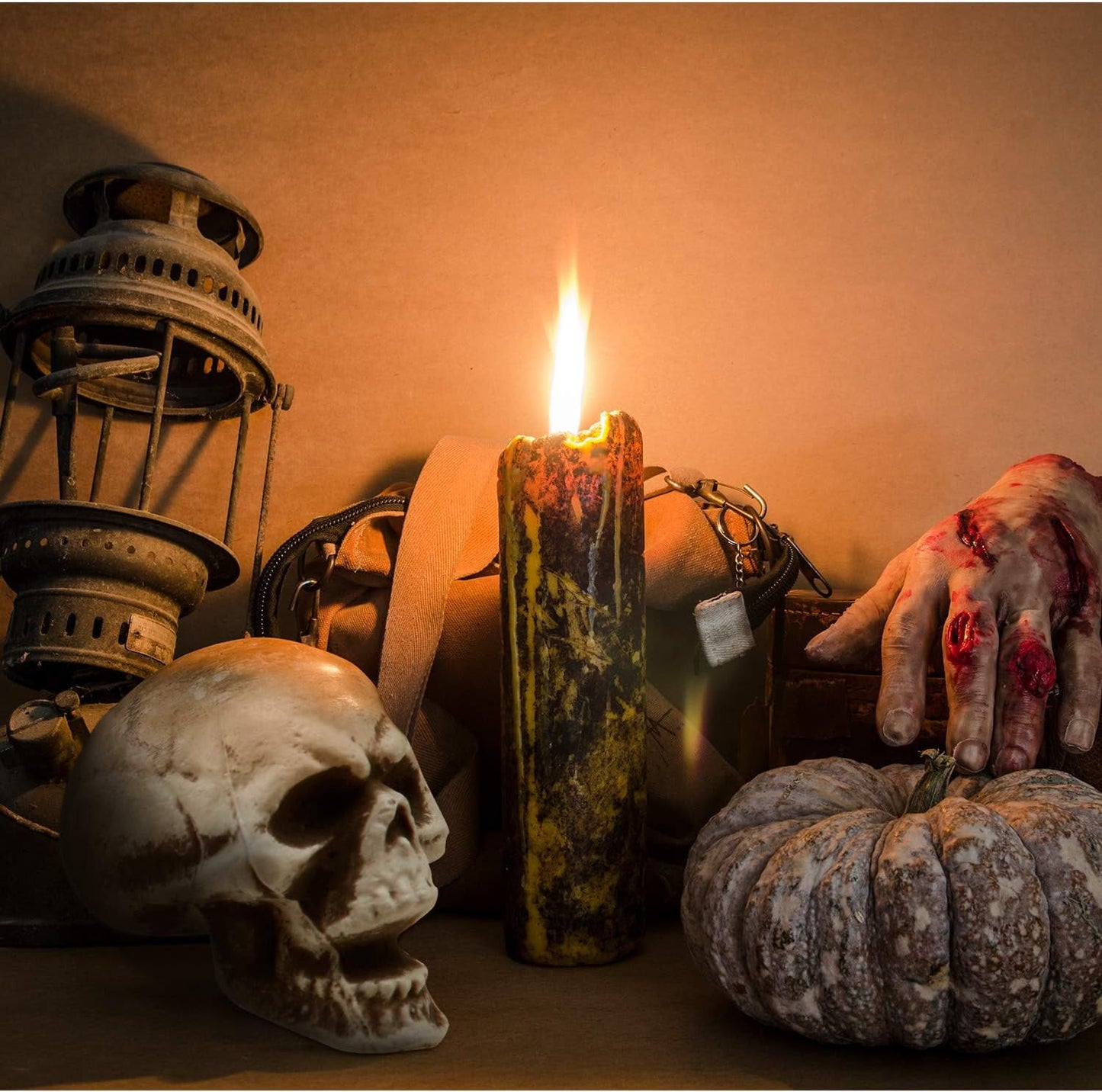 TETOU 8Pcs Halloween Skulls, Realistic Looking Skulls, 1.8*1.8*2.4 Inches Human Skeleton Head Skull for Halloween Bar Home Table Decoration