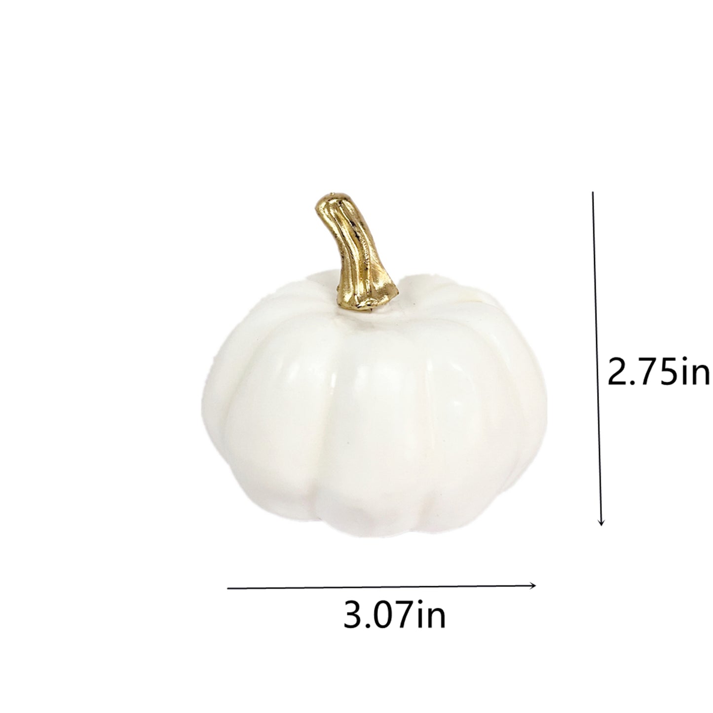 TETOU 12pcs Mini Pumpkins Artificial White Foam Pumpkins for Home Table Centerpiece Fall Thanksgiving Halloween Decoration Crafts