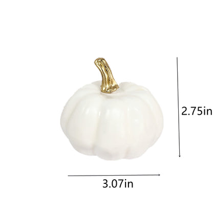 TETOU 12pcs Mini Pumpkins Artificial White Foam Pumpkins for Home Table Centerpiece Fall Thanksgiving Halloween Decoration Crafts